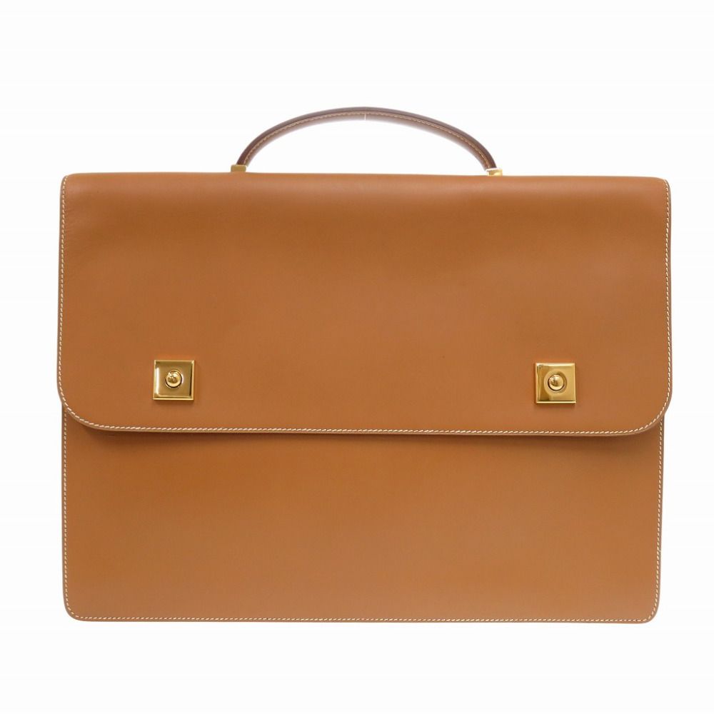 Hermes Danube 38 Chamonix Natural Briefcase 0V Piano Vintage Business Bag 0842 [Used] HERMES