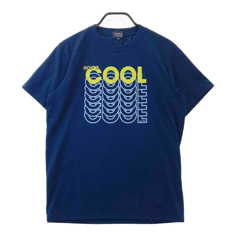 パーリーゲイツ　ゴルフウェア　半袖　メンズ　サイズ4 ネイビー サイズ：4 PEARLY GATES パーリーゲイツ 半袖Tシャツ ネイビー系
