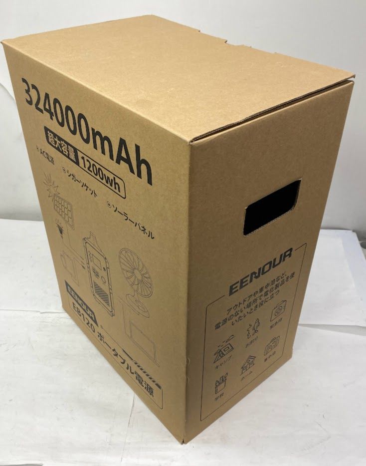 大特価【極美品】EENOUR ポータブル電源 EB120 324000mAh 防災推薦