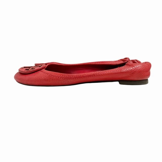 美品☆トリーバーチ☆本革フラットシューズ☆バレエシューズ☆レッド✖️ネイビー トリーバーチ TORY BURCH バレエ シューズ フラットシューズ