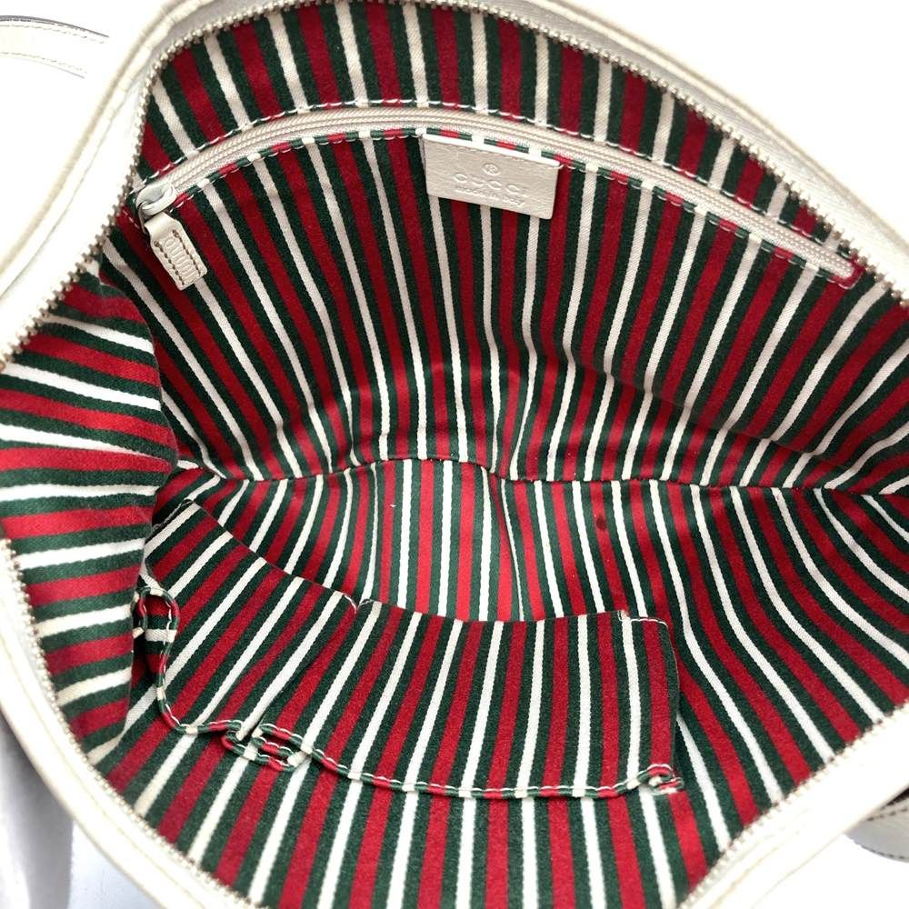 GUCCI グッチ169998 ショルダーバッグ ベージュ/ホワイト GG