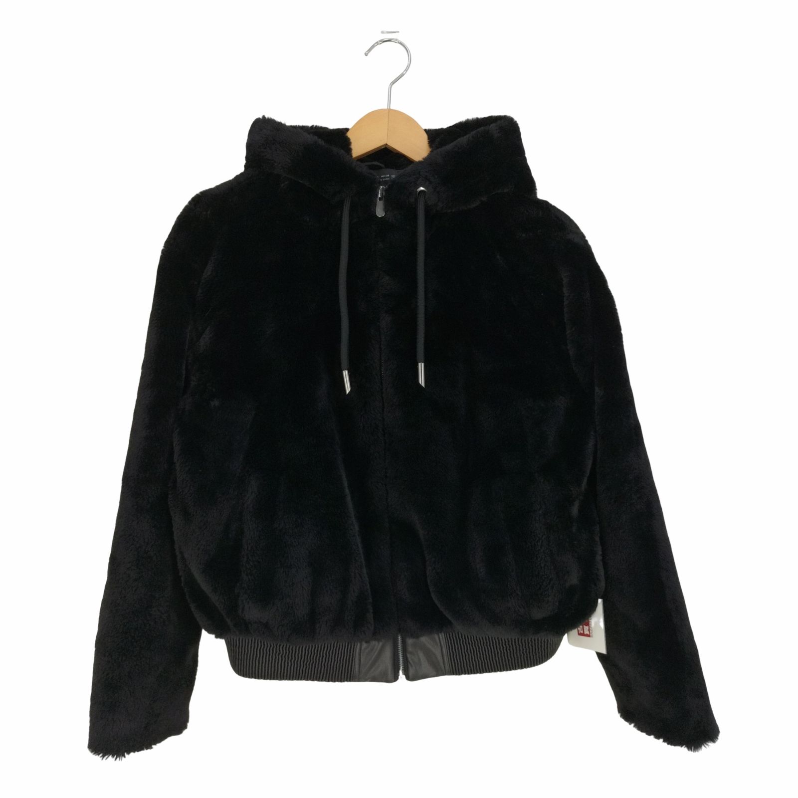 ザラ ZARA FAUX FUR HOODED JACKET フェイクファー フーデッド