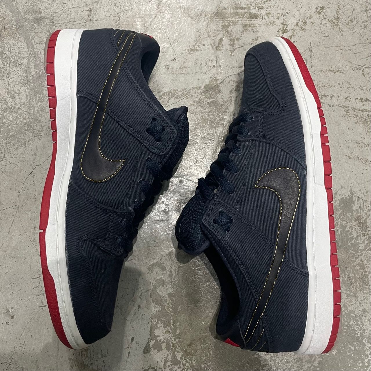 NIKE Levi's リーバイス denim dunk SB ダンク　コラボ NIKESB Dunk Low Levis Black Denim 26㎝ - メルカリ