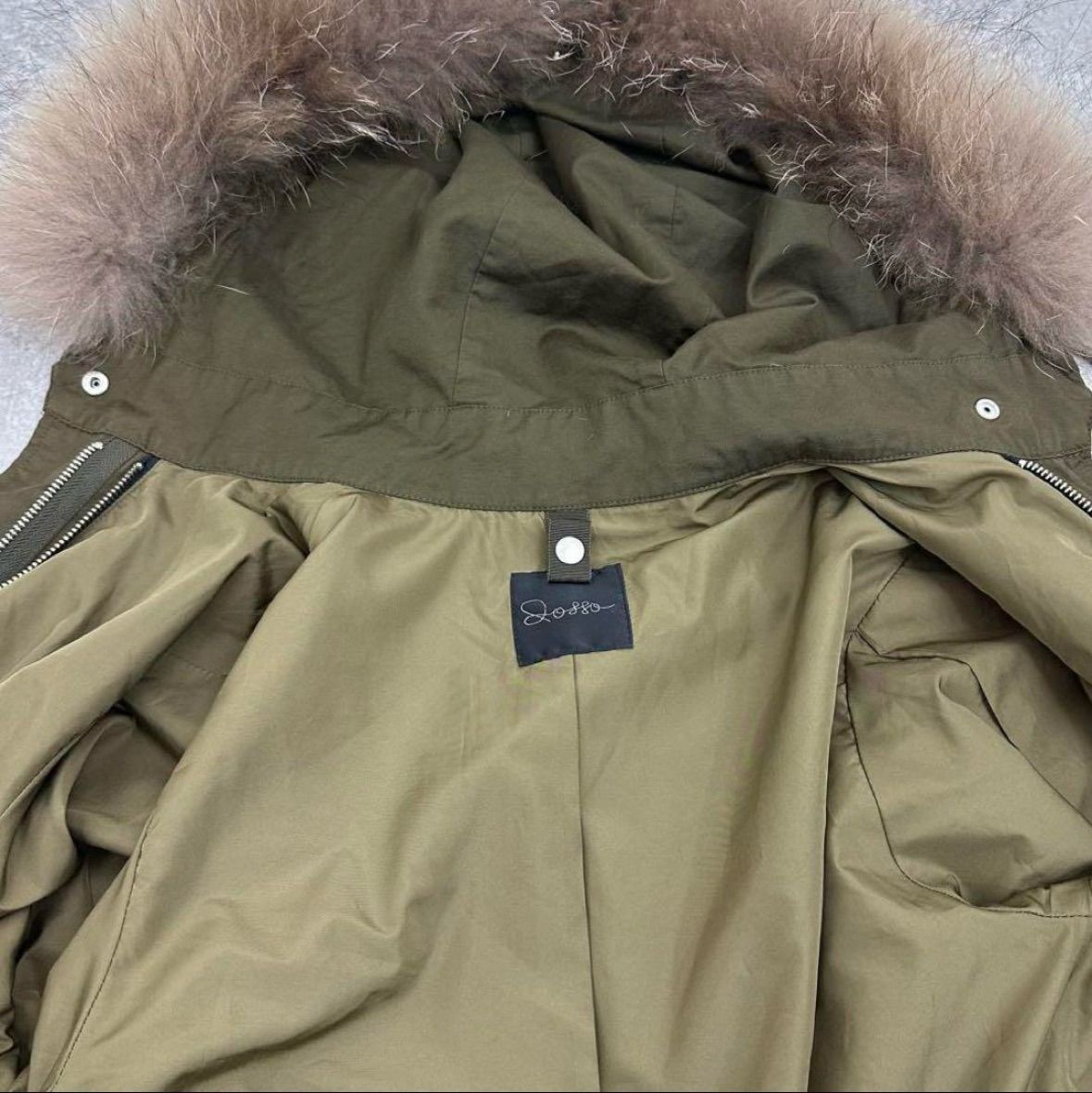 美品　ダウンライナー付き　アーバンリサーチロッソ　モッズコート　ラクーンファー 美品 ダウンライナー付き アーバンリサーチロッソ モッズコート