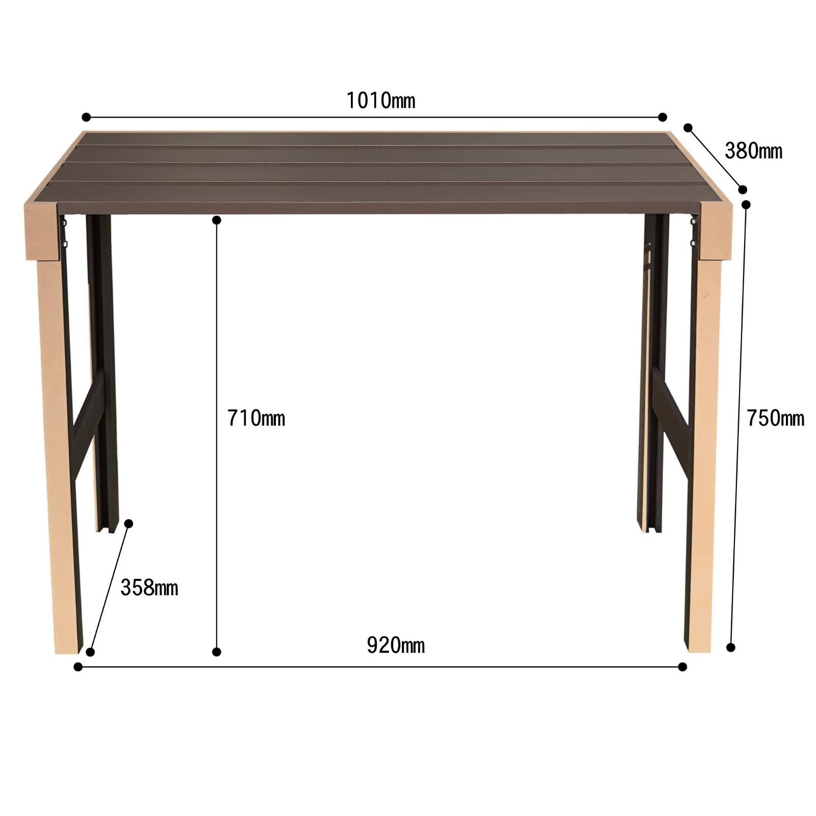 エアコン室外機カバー 幅1010×奥行380×高さ750mm