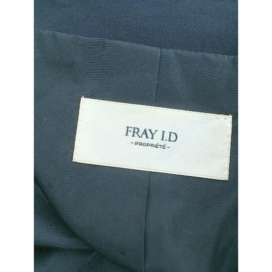 ◇ FRAY I.D フレイ アイディー シングル1B 長袖 テーラード ジャケット サイズ2 ネイビー レディース P  【1208240007554】