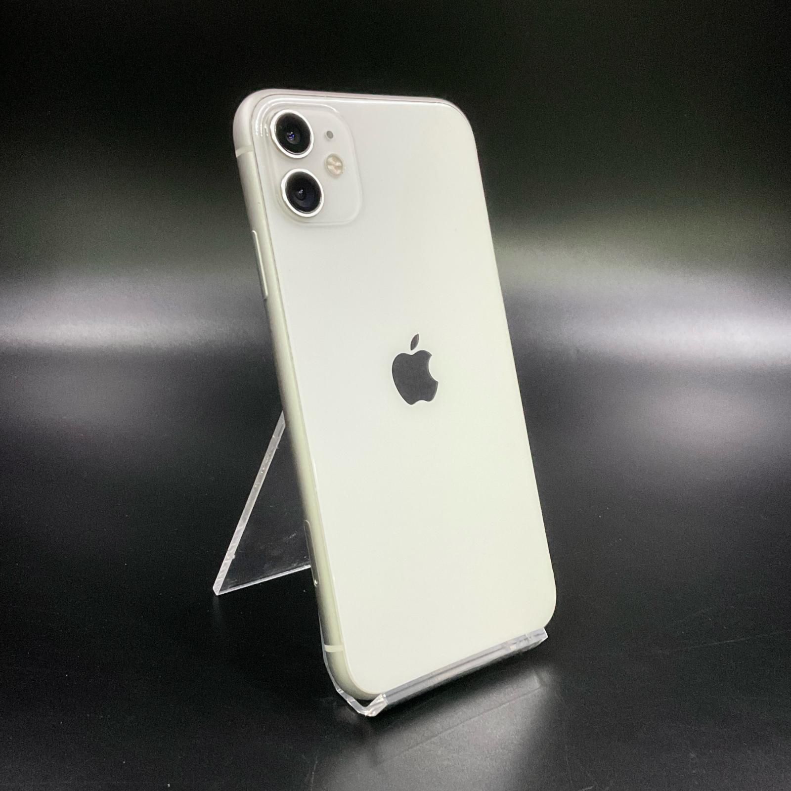 全額返金保証 最速発送 Apple iPhone 11 128GB ホワイト au 白ロム 動作 済 71%