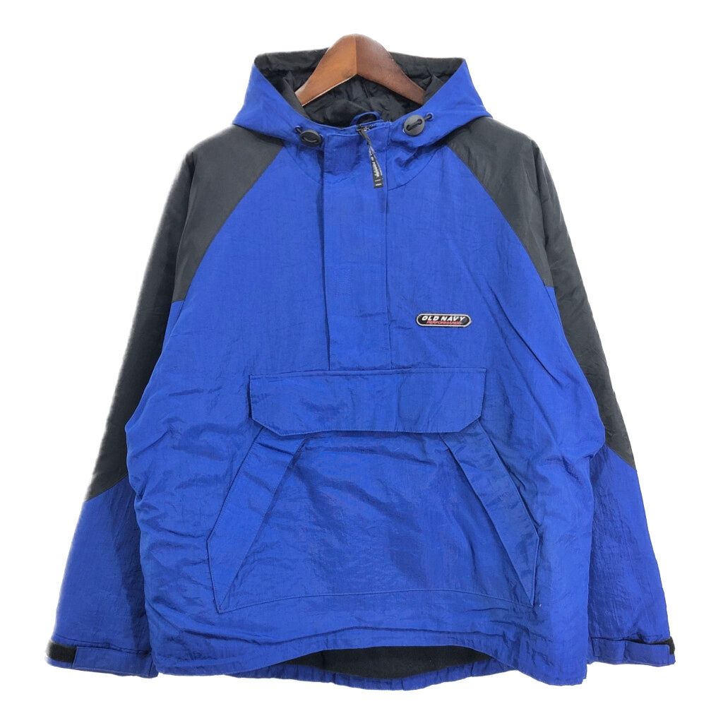 00年代 OLD NAVY オールドネイビー アノラックパーカー ブルー (メンズ