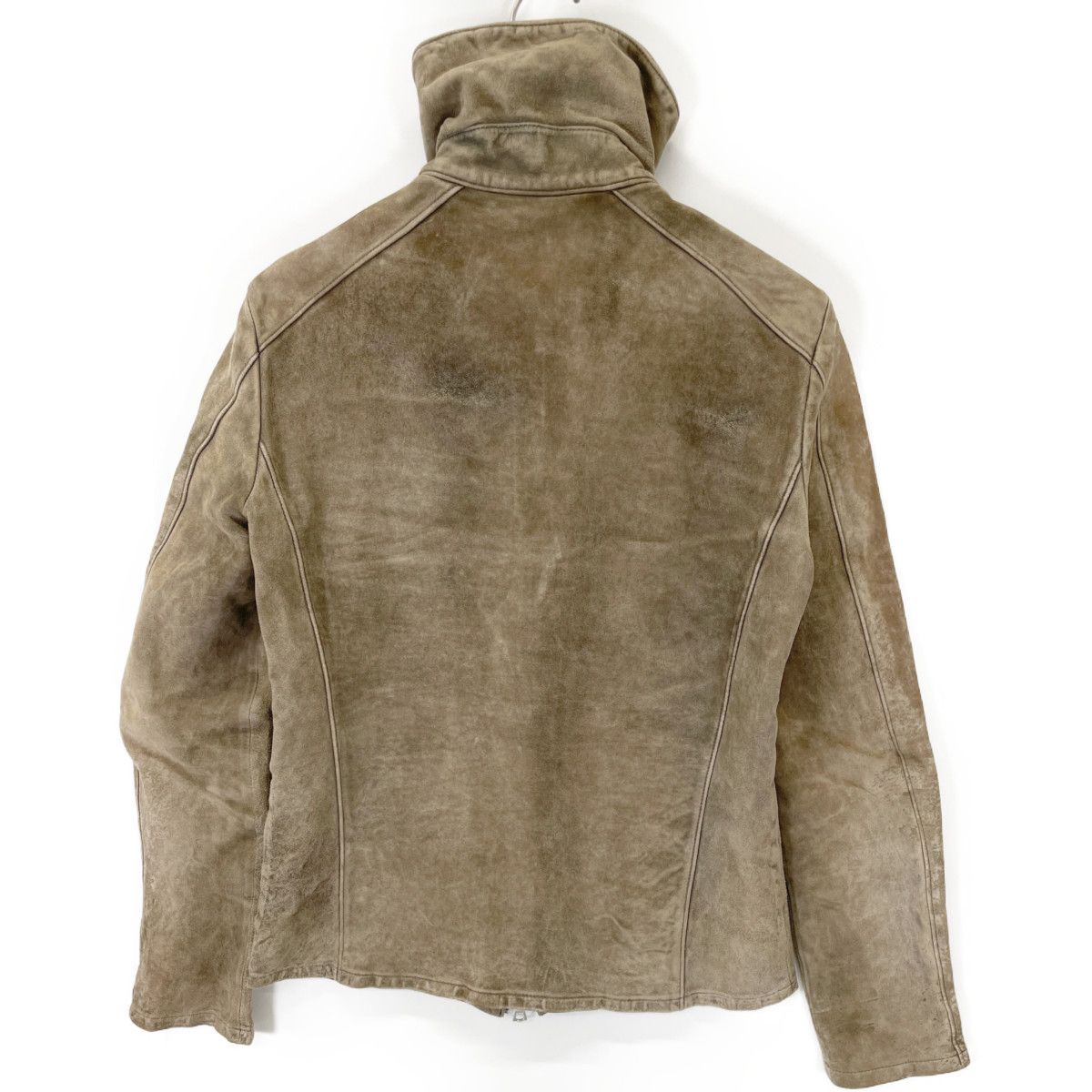 BACKLASH カーフスエード白鞣し製品後バイオウォッシュ1255-04