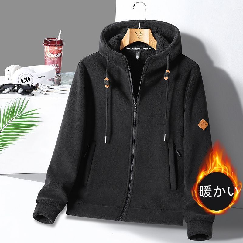 パーカー ジャケット メンズ レディース フリースジャケット 裏ボア 無地 ジップパーカー厚手 男女兼用 お洒落 アウター 秋服 冬服 カジュアル ファッション jcOS639