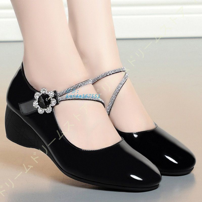 ラインストーン ソフト厚底