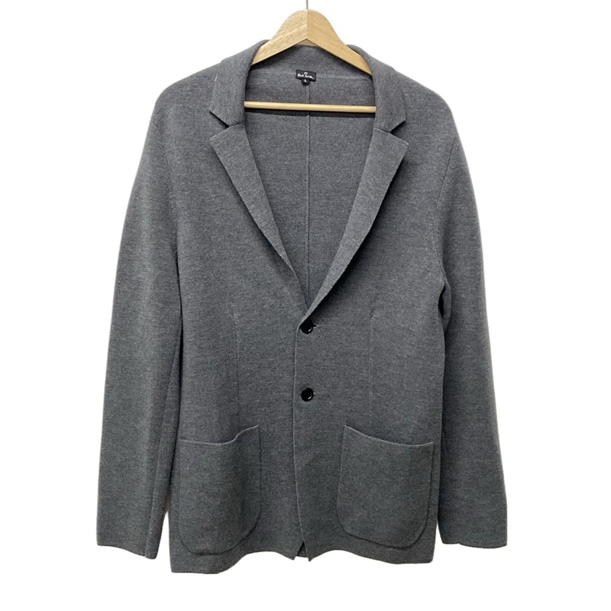 PaulSmith ポールスミス カーディガン サイズL - グレー 長袖 ウール PS