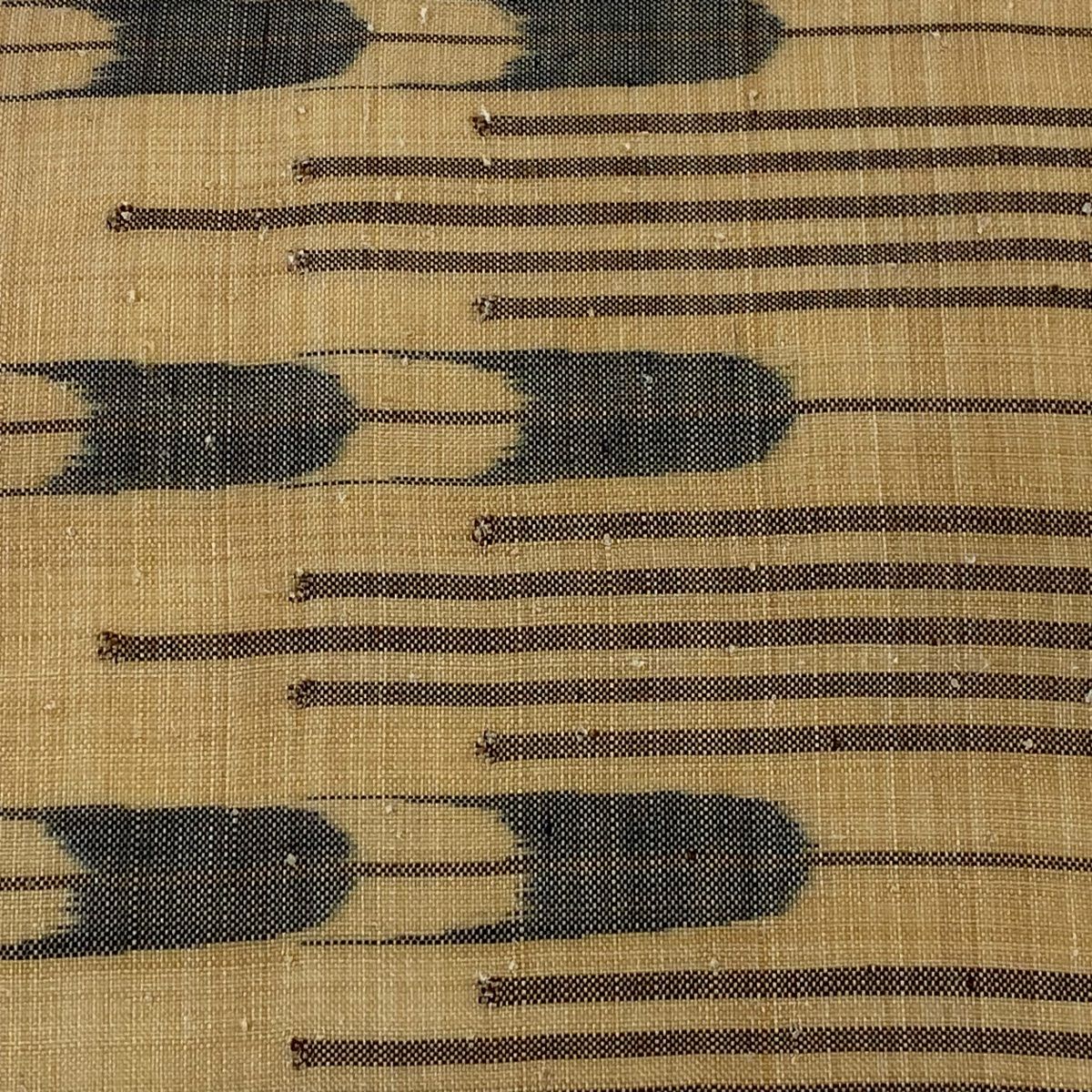 名古屋帯 逸品 夏帯 幾何学模様 薄茶色 芭蕉 【中古】 - メルカリ 