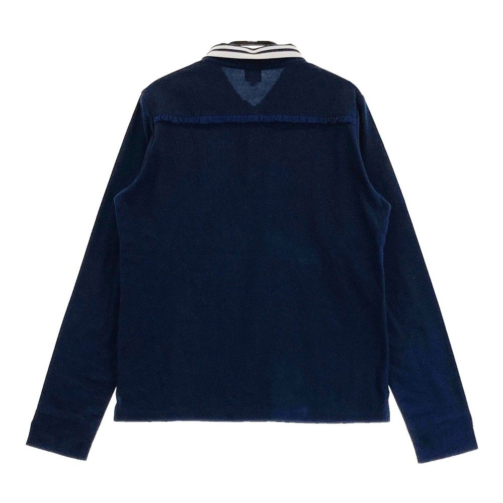 サイズ：40 ARCHIVIO アルチビオ 長袖ポロシャツ ネイビー系