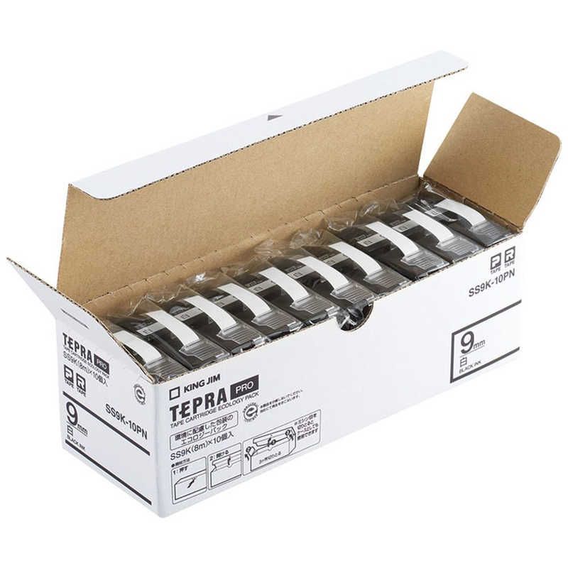  【 新品 未開封 】   キングジム PROテープエコパック 10個入り TEPRA(テプラ) PROシリーズ 白 SS9K10PN 未使用 送料無料 インクカートリッジ・詰め替えインク