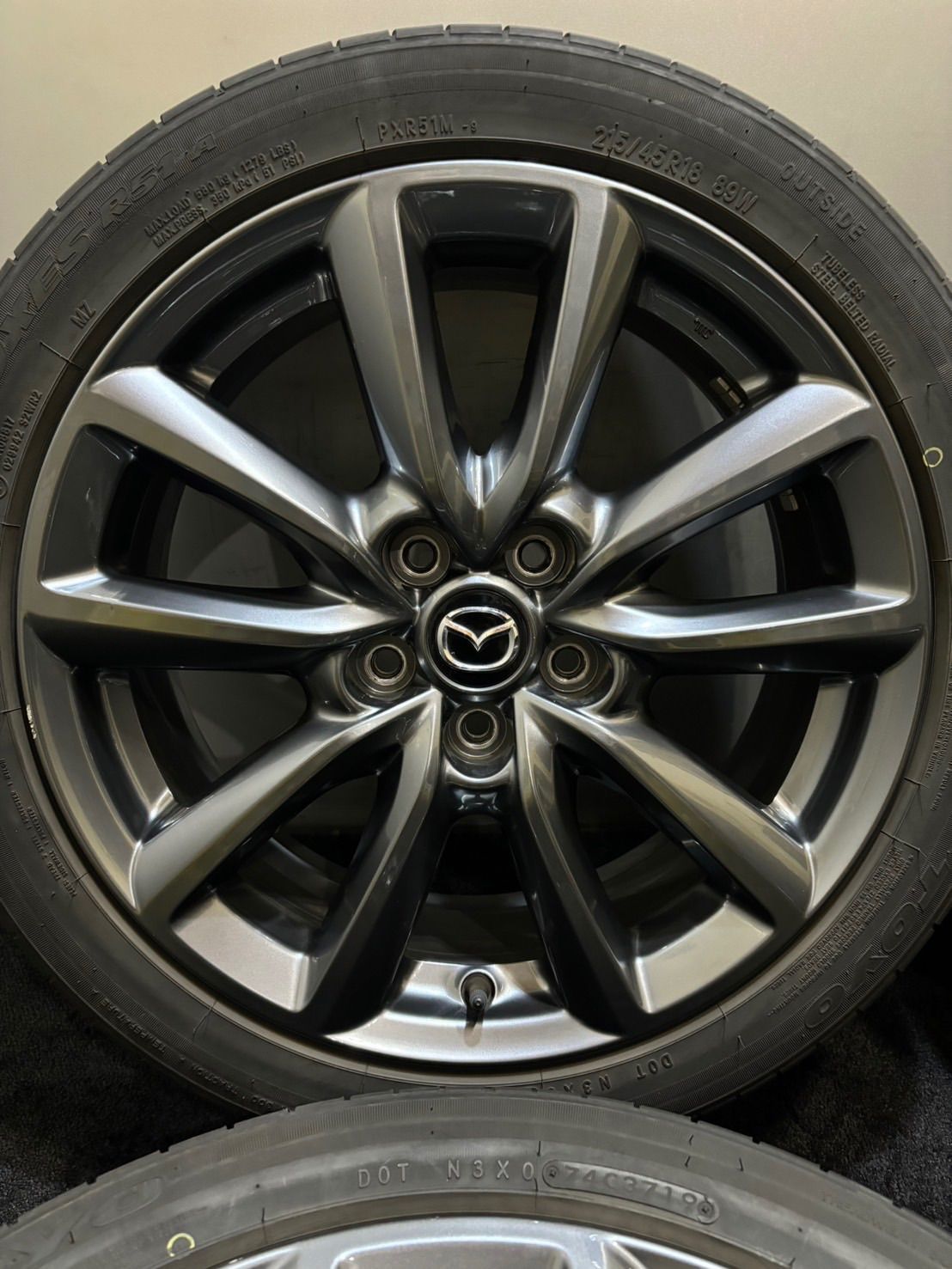 MAZDA3 純正ホイール 18×7J +45 TOYO215/45R18 MAZDA3 純正18×7J +45 TOYO215/45R18 4本セット - メルカリ