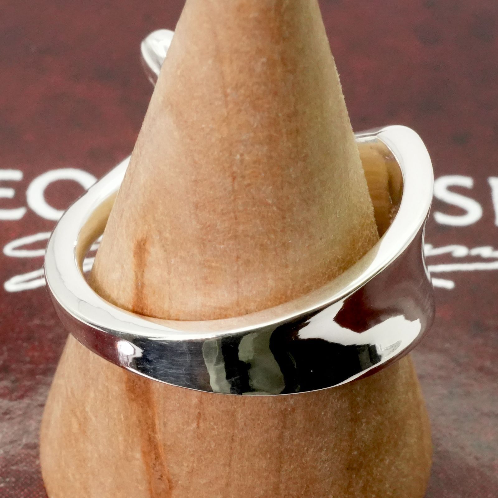  　ジョージジェンセン 約12号　カーヴリング　指輪 カーブ(CURVE) スターリングシルバー リング