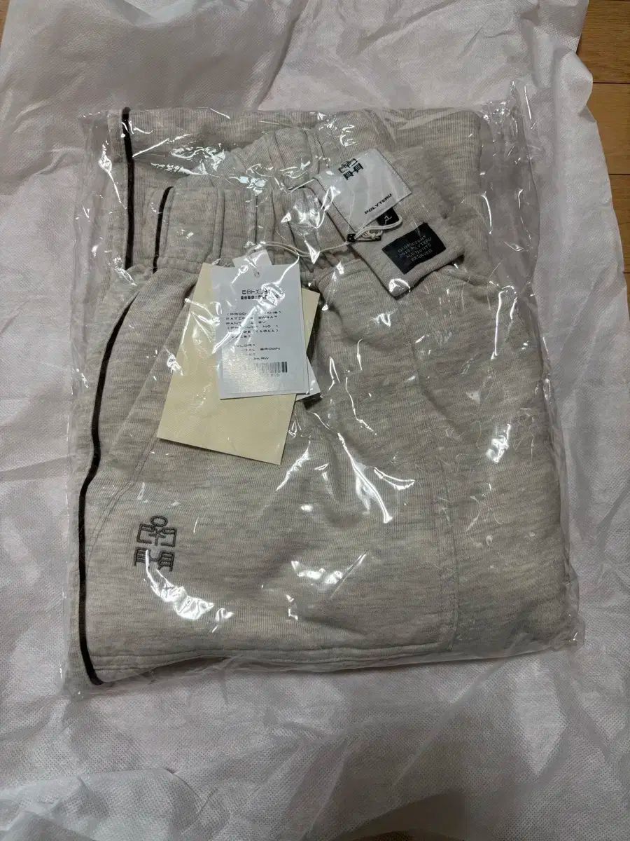 1 POLYTERU ファティーグ スウェットパンツ オートミールブラウン