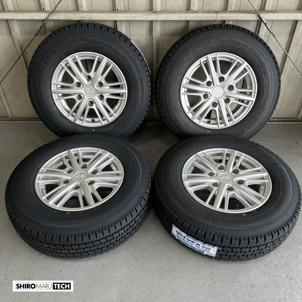 楽天市場】ブリザック vl1 195／80r15 107／105l ホイールセット