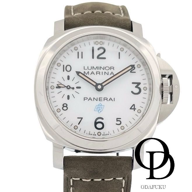 【ODAFUKU】【おだ福】【オダフク】【おだふく】パネライ  PANERAI ルミノールマリーナ 3デイズ アッチャイオ Luminor Marina 3 Days Acciaio PAM00778 ホワイト メーカー箱 メーカー保証書 替えベルト