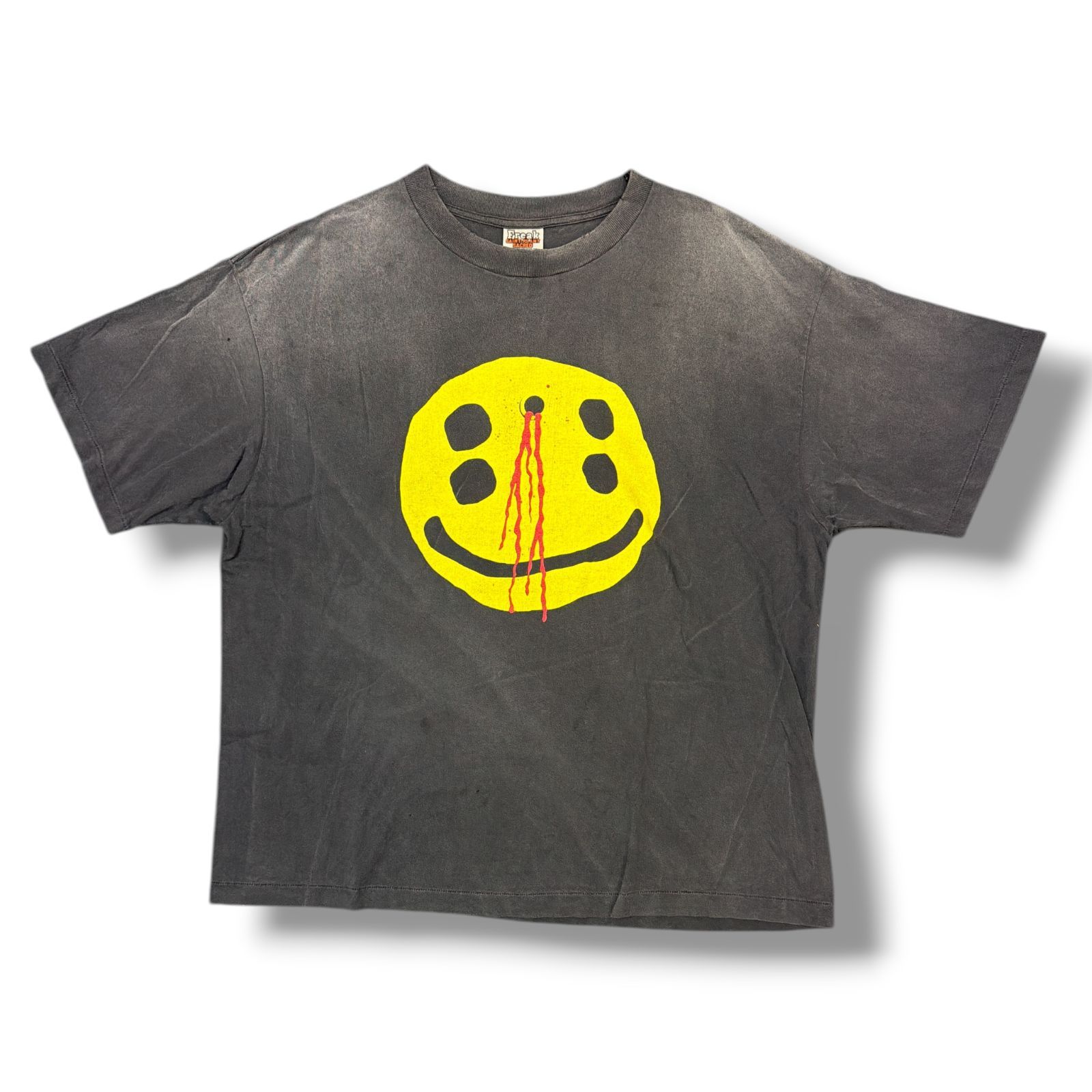 参考上代46200円 SAINT MICHAEL 24AW CP_S/S TEE/ SMILE カクタス 