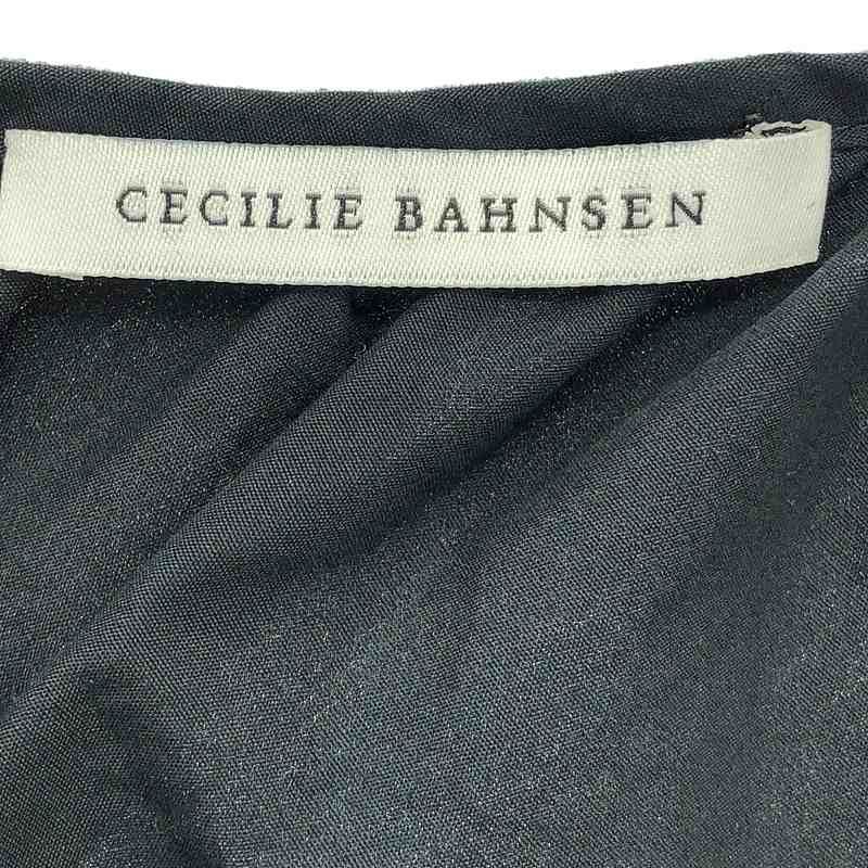 Cecilie Bahnsen / セシリーバンセン | ギャザー カシュクール ボリューム ブラウス トップス | M/L | ブラック | レディース Cecilie Bahnsen / セシリーバンセン | ギャザー カシュクール