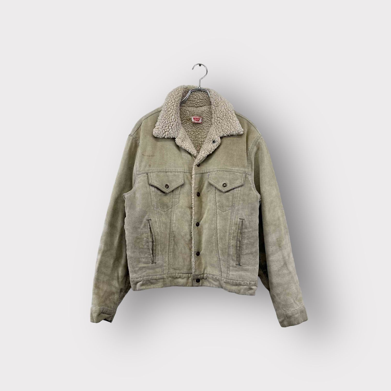 MADE in USA Levi's リーバイス ボアジャケット ベージュ系 サイズ42 アウター メンズ ヴィンテージ 8