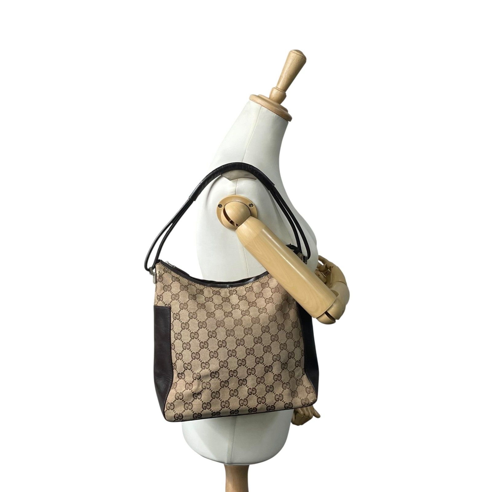 【希少/極美品】　グッチ　ショルダーバッグ　GGキャンバス　ブラウン　メンズ グッチ GUCCI ショルダーバッグ ジャンボGG キャンバス ブラウン