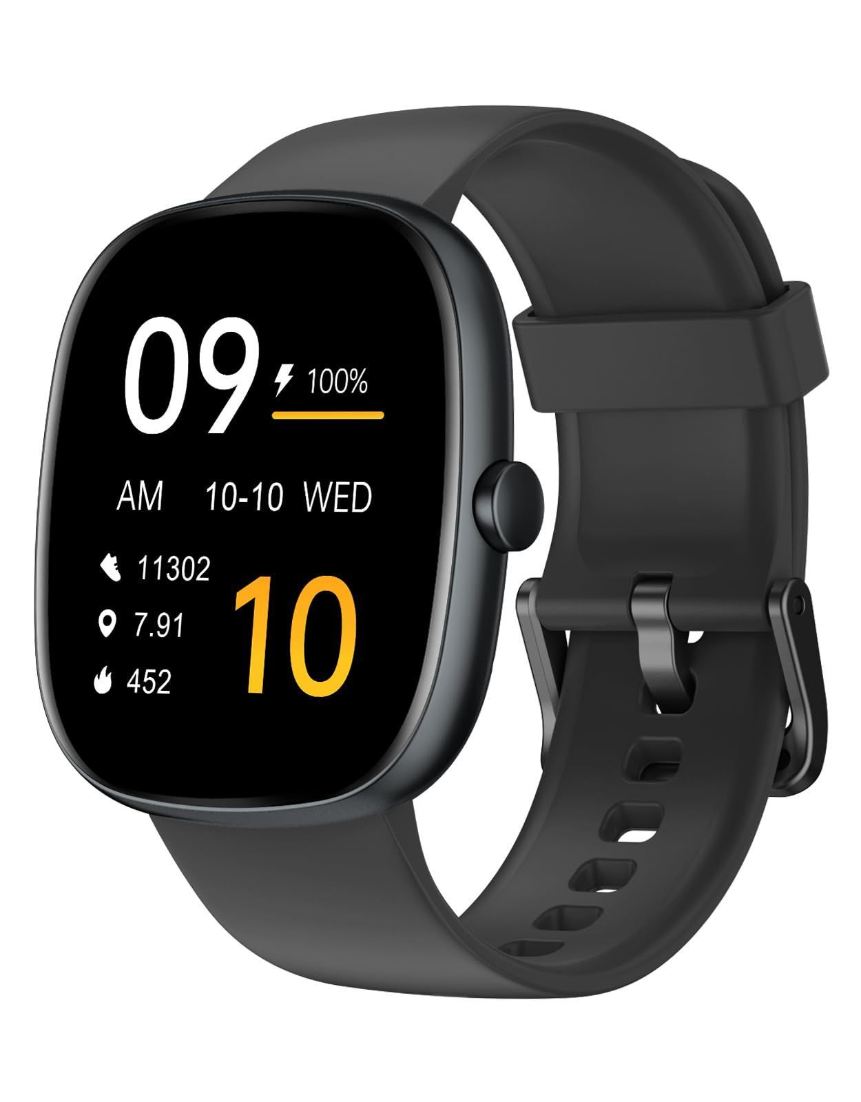 在庫 HUAKUA スマートウォッチ iPhone アンドロイド対応 新登場 Bluetooth通話機能付き Smart Watch 1.83インチ大画面 腕時計 100 運動モード 歩数計 着信通知 睡眠管理 天気予報 消費カロリー IP68防水 長