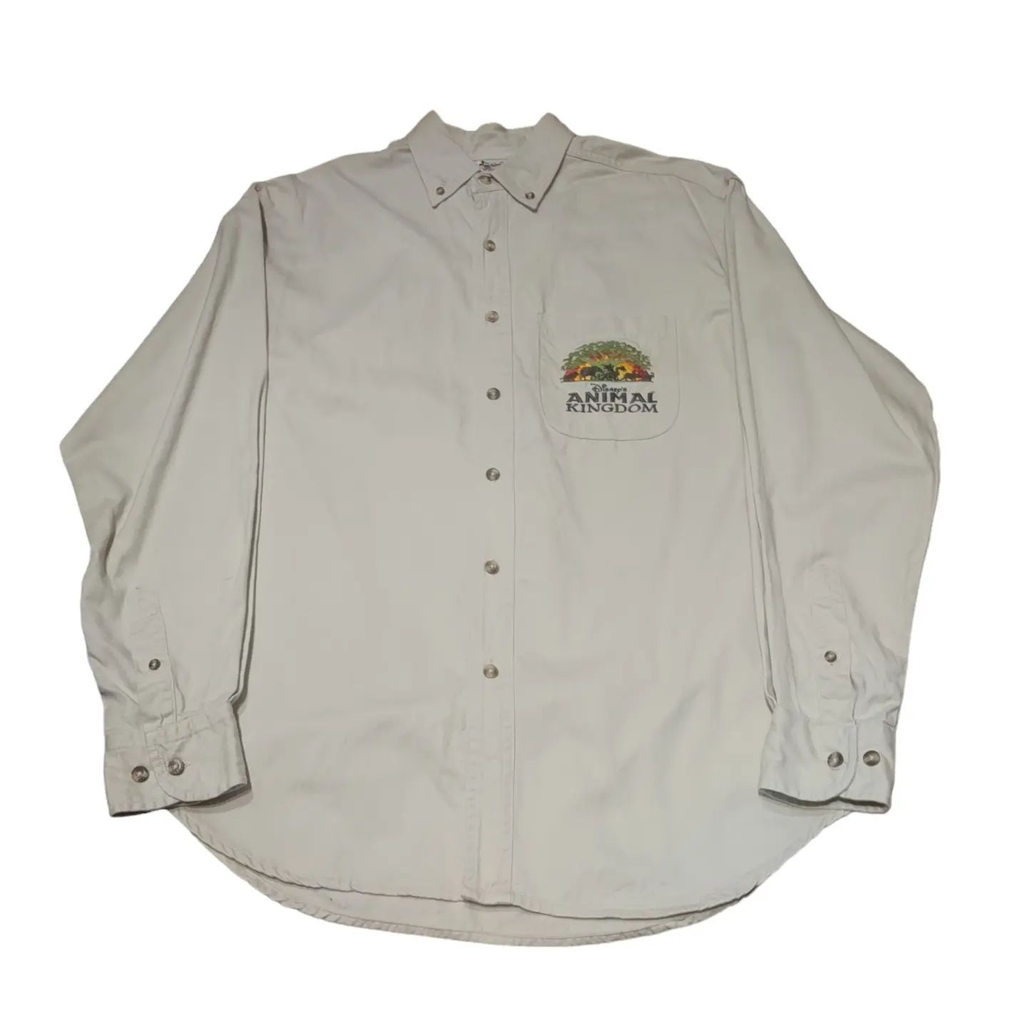 00s Disney animalkingdom buttondown  workshirt