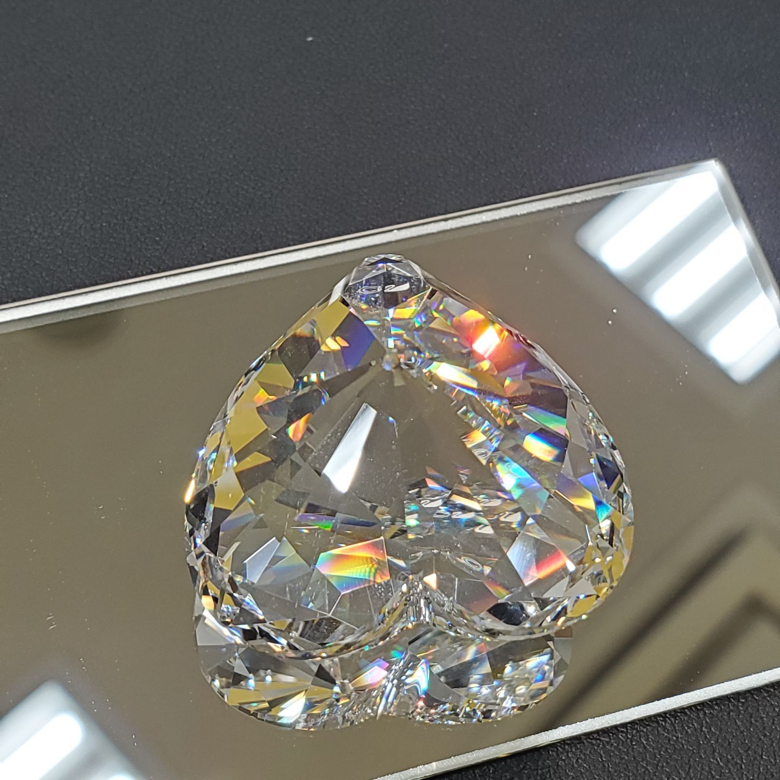 EL4】SWAROVSKI スワロフスキー ハート型クリスタル 置物 MK8570