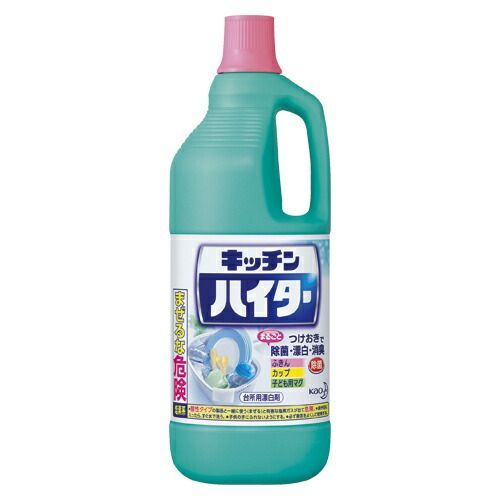 （まとめ） 台所用洗剤 花王 キッチンハイター 019370 4901301019370 ●容量：１５００ｍｌ 1本【×24セット】 10,164円