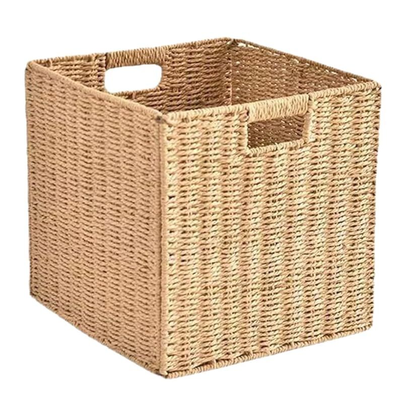 【新品】 AZNABLE 収納ボックス 折りたたみ式 かご ペーパーバスケット 収納バスケット カゴ 収納かご キッチン収納 リビング収納 小物収納 (30×30×30cm) 1