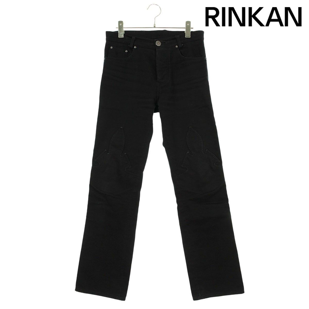 クロムハーツ DNM PANTS BLK 旧式 フレアニーステッチデニム
