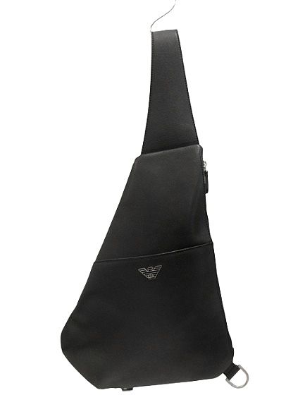 エンポリオアルマーニ EMPORIO ARMANI レザー ボディバッグ ブラック ショルダー BAG カバン 鞄