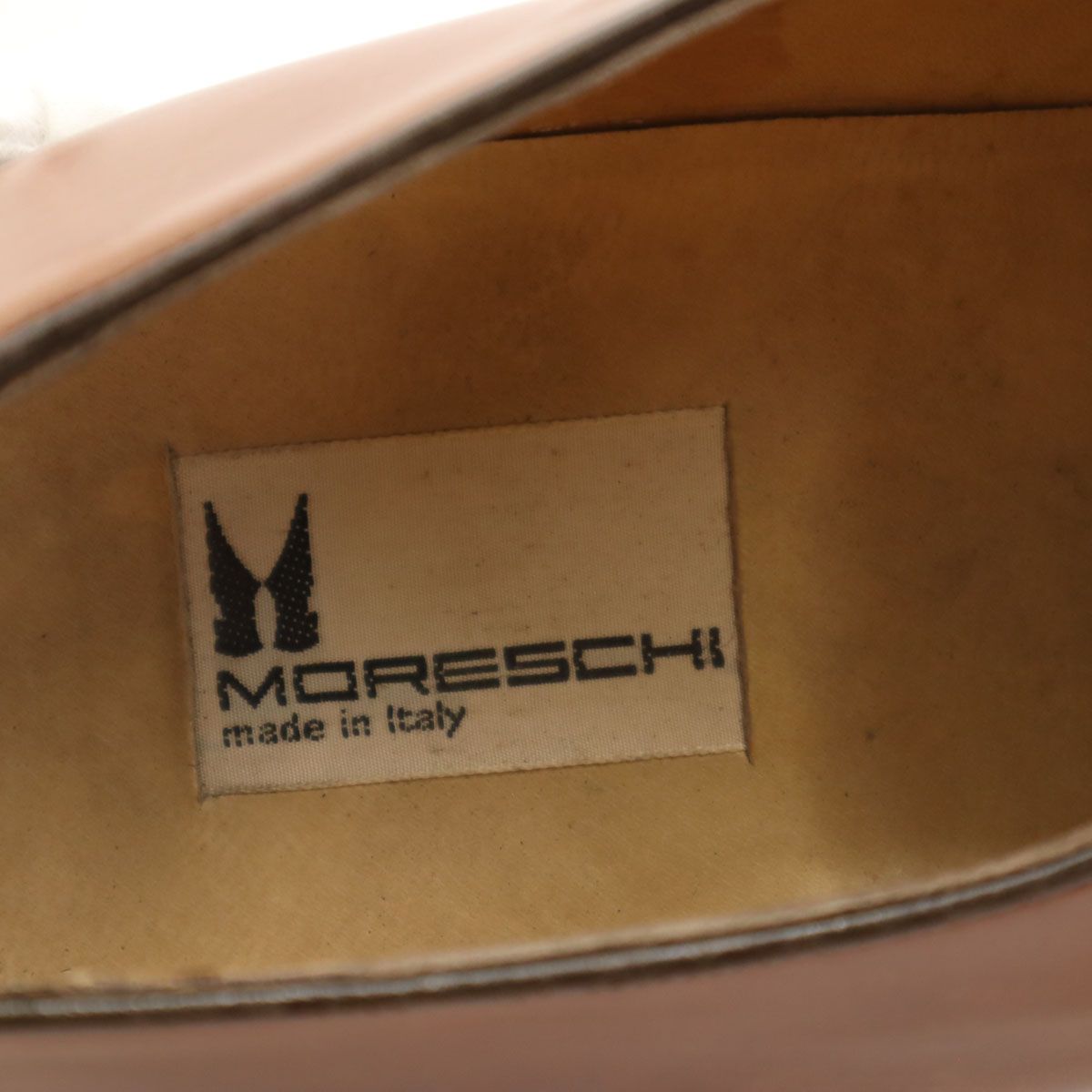 MORESCHI モレスキー イタリア製 ビジネスシューズ 71/2 キャメル