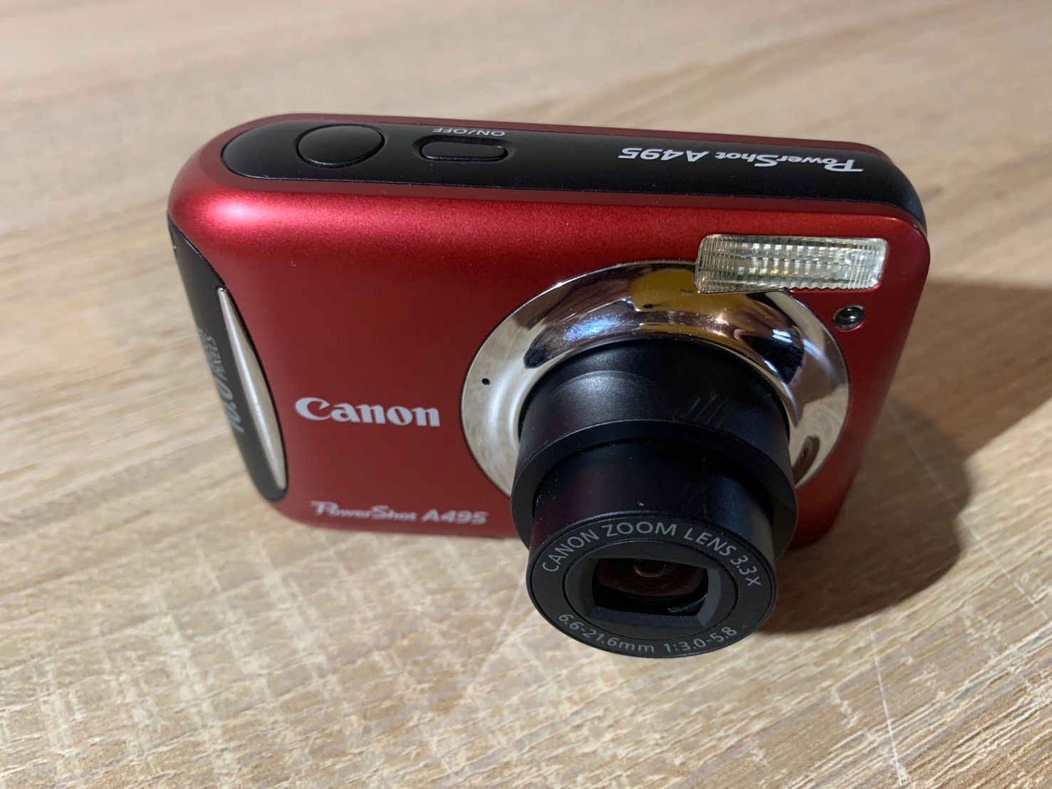  5909 Canon PowerShot A 495 レッド コンパクトデジタルカメラ デジタルカメラ