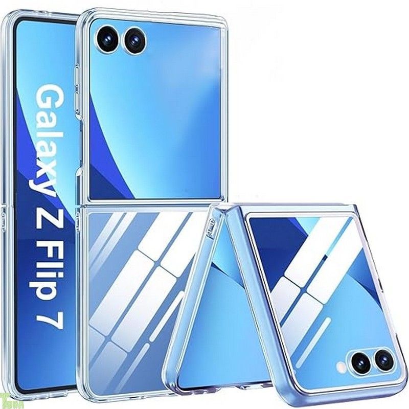 Cninyck Galaxy Z Flip7 ケース クリア 黄ばみ防止 耐衝撃 硬い