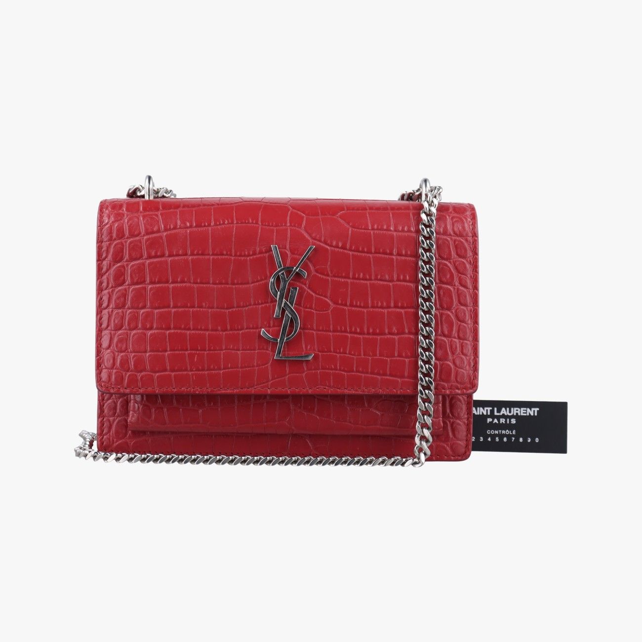 イヴサンローランYves Saint Laurentサンセットレッドレザー452157BRS.452157.0817