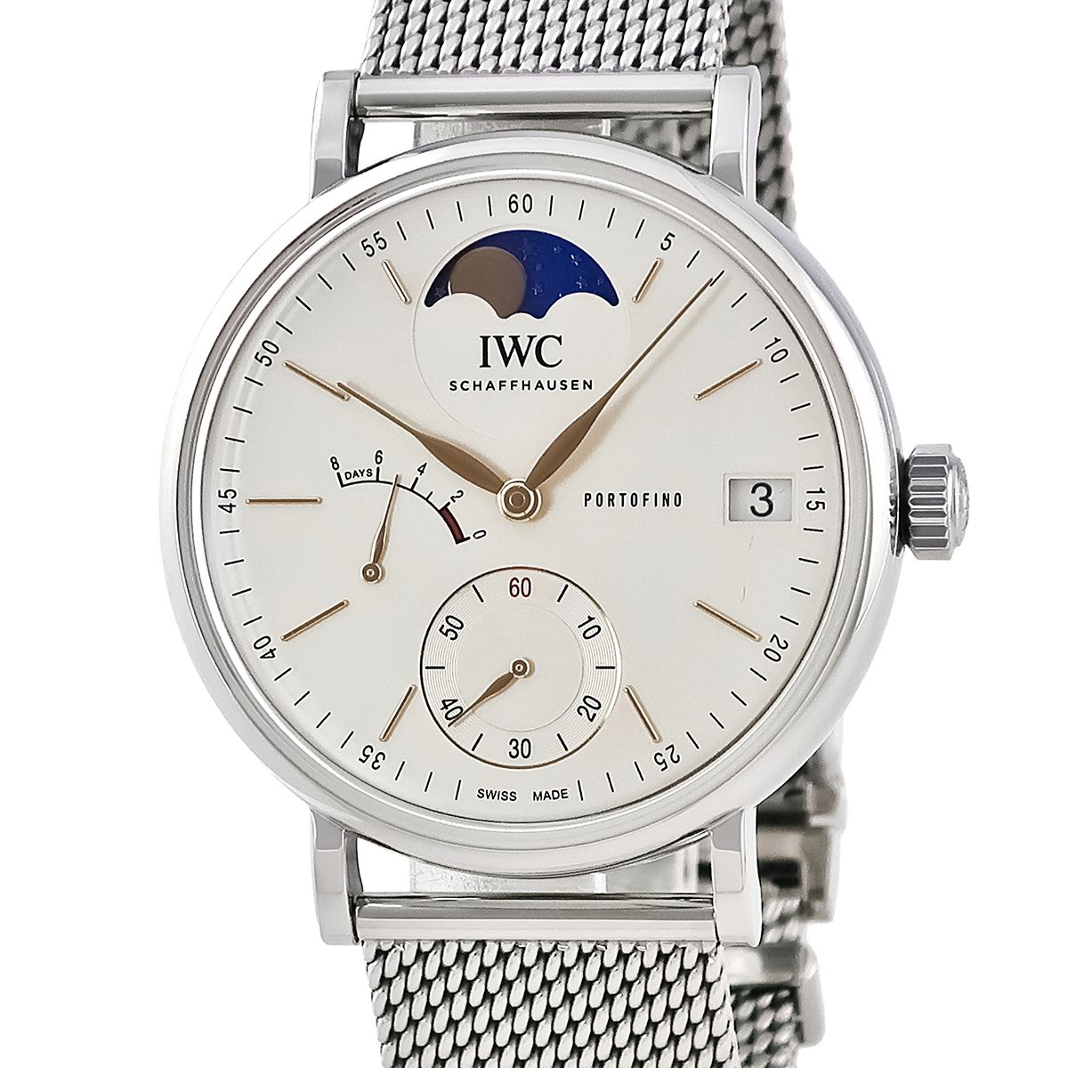 IWC シルバーメッシュ金属ベルト 20mm ポートフィノ付属品 IWC