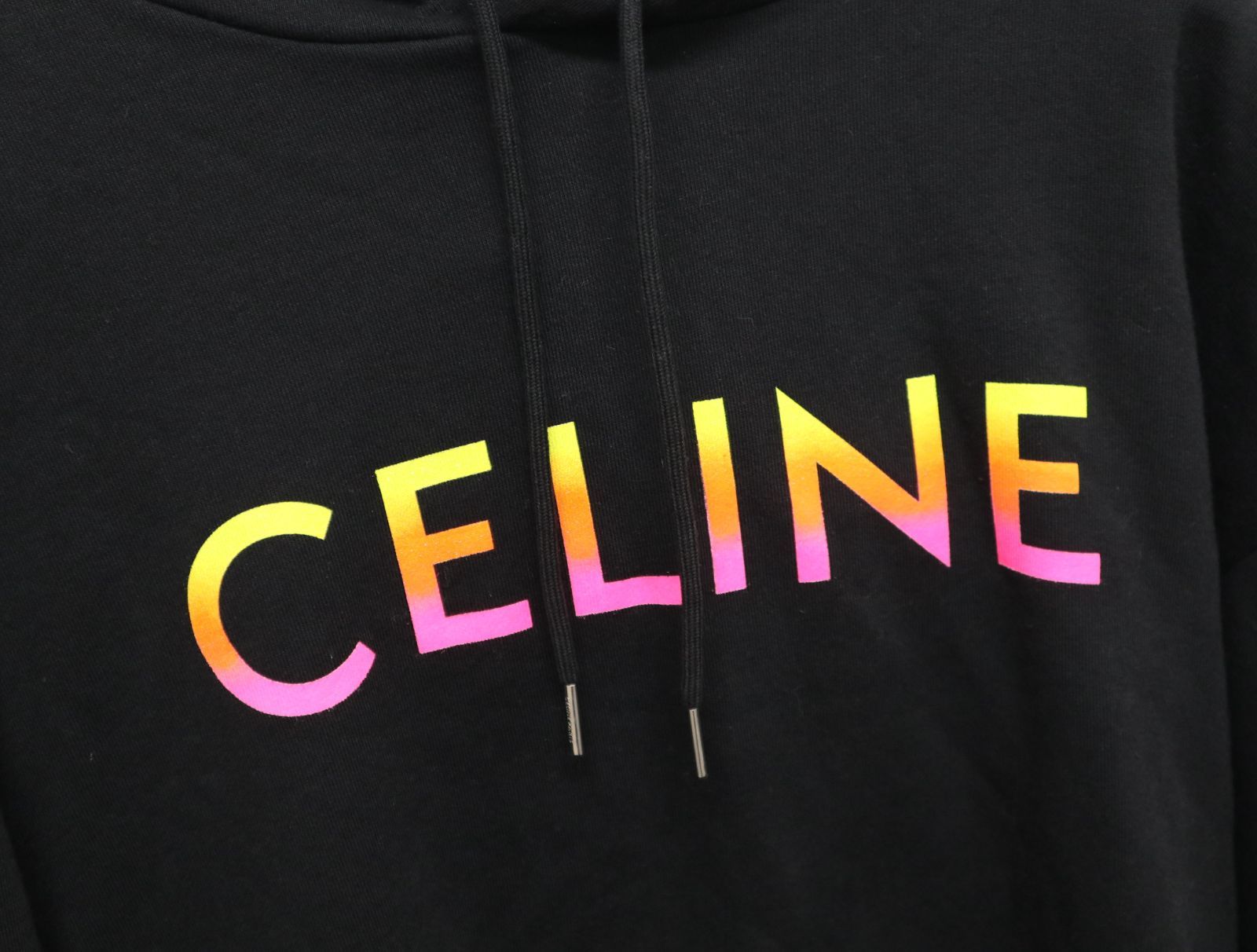 CELINE セリーヌ パーカー サイズXL グラデーション ロゴ ルーズ