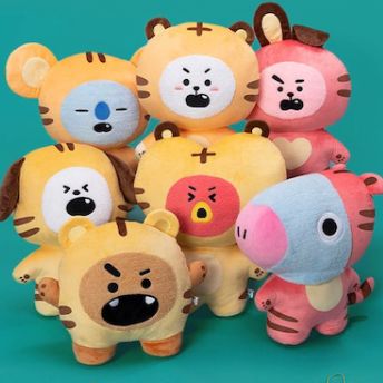 エンタメ/ホビー専用bt21 タイガーtiger たっとんぬいぐるみSサイズRJ+Chimmy