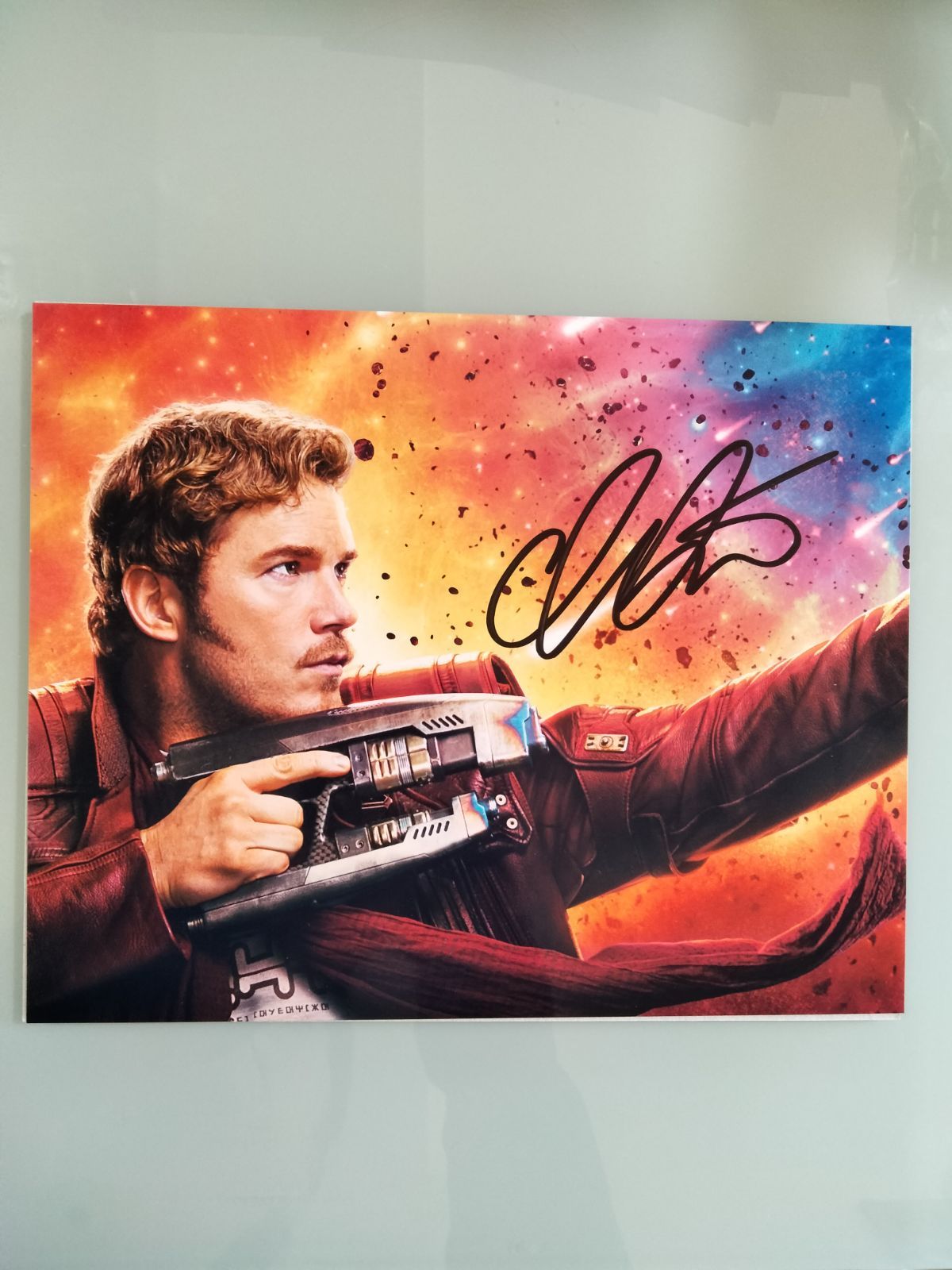 Chris Pratt直筆サイン　クリスプラットサインフォト クリス・プラット直筆サイン入り超大型写真…Chris Pratt - メルカリ