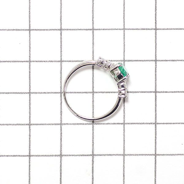 ベリテ Pt900 エメラルド ダイヤモンド リング 0.67ct D0.30ct - メルカリ