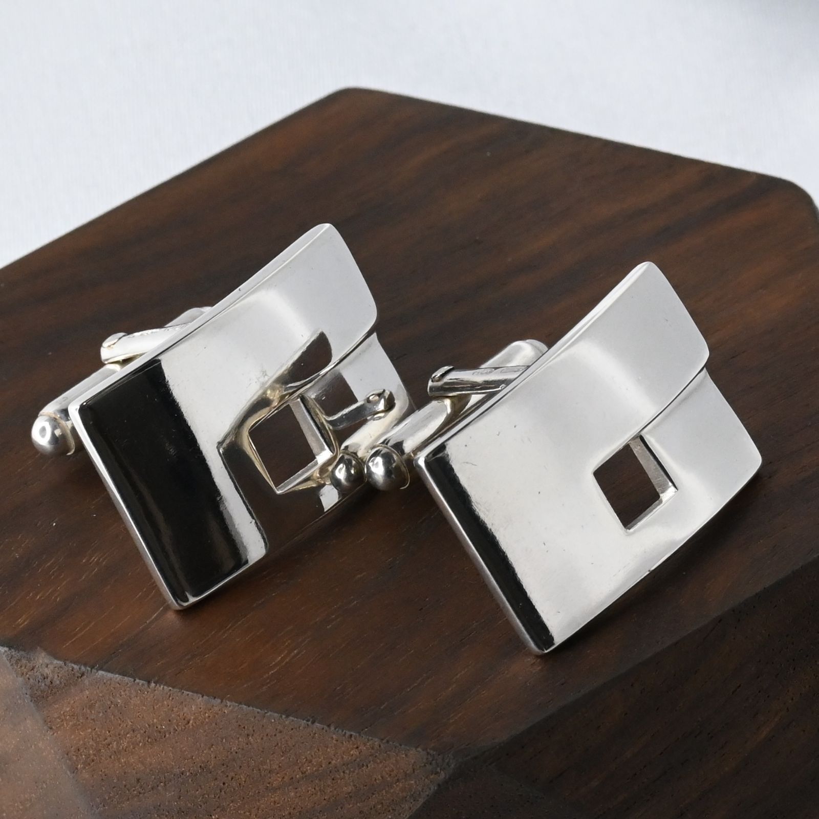 研磨済 GUCCI カフス シルバー カフリンクス Ag925 グッチ