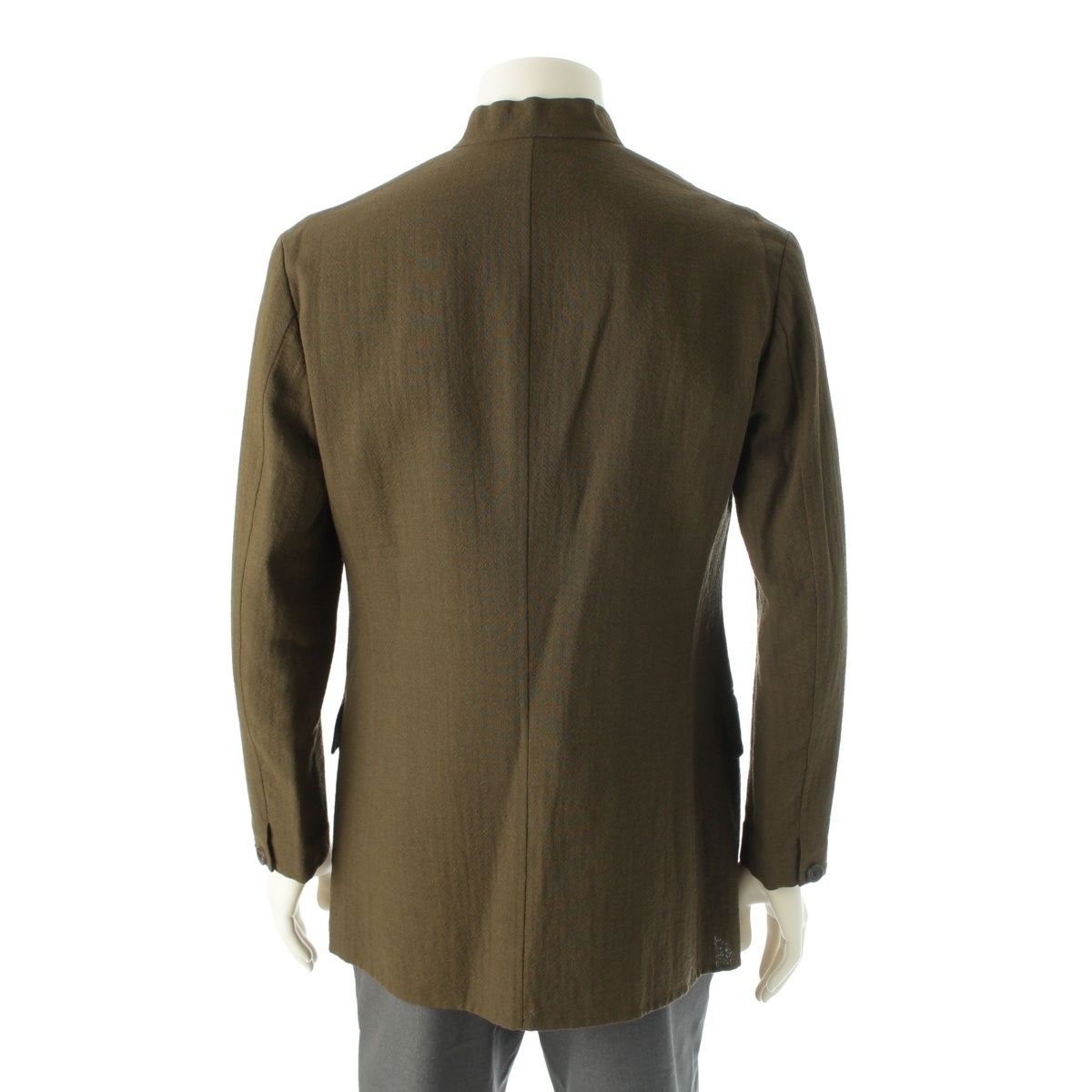 ISSEY MIYAKE ノーカラージャケット IM53-FD119 ISSEY MIYAKE - イッセイミヤケ ウール デザイン襟 マオカラー