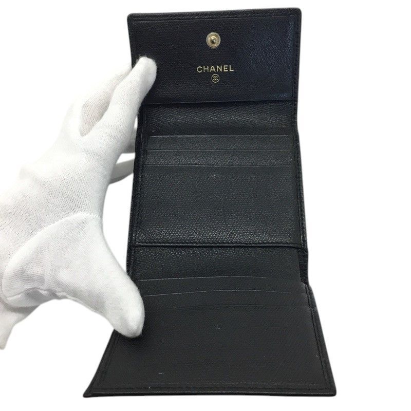 CHANEL【シャネル】三つ折り財布 A20902 ココマーク Wホック