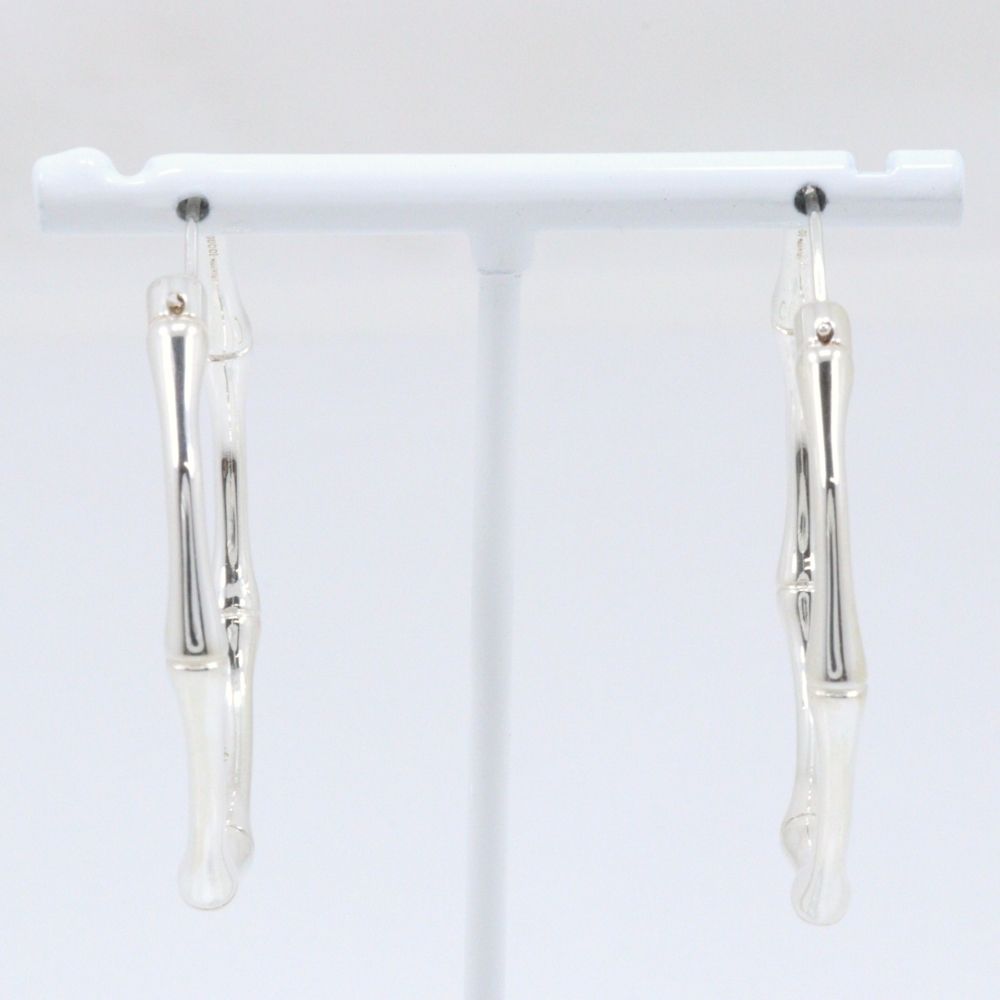 GUCCI】グッチ バンブー フープ シルバー925 レディース 19.0g ピアス