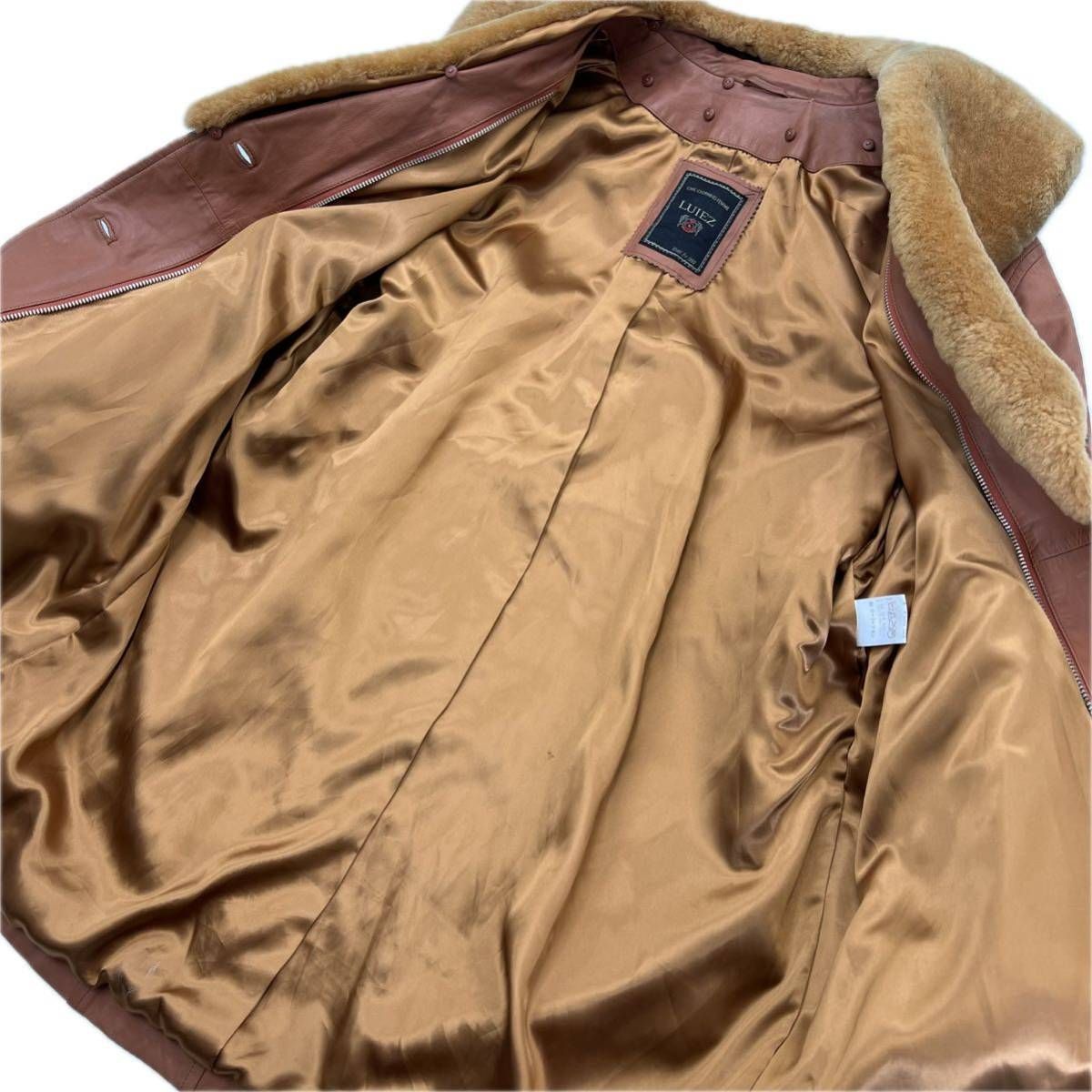 LAUTREAMONT ☆ LUIEZ 上質 ゴージャス◎ 牛革 毛皮 ロングコート 