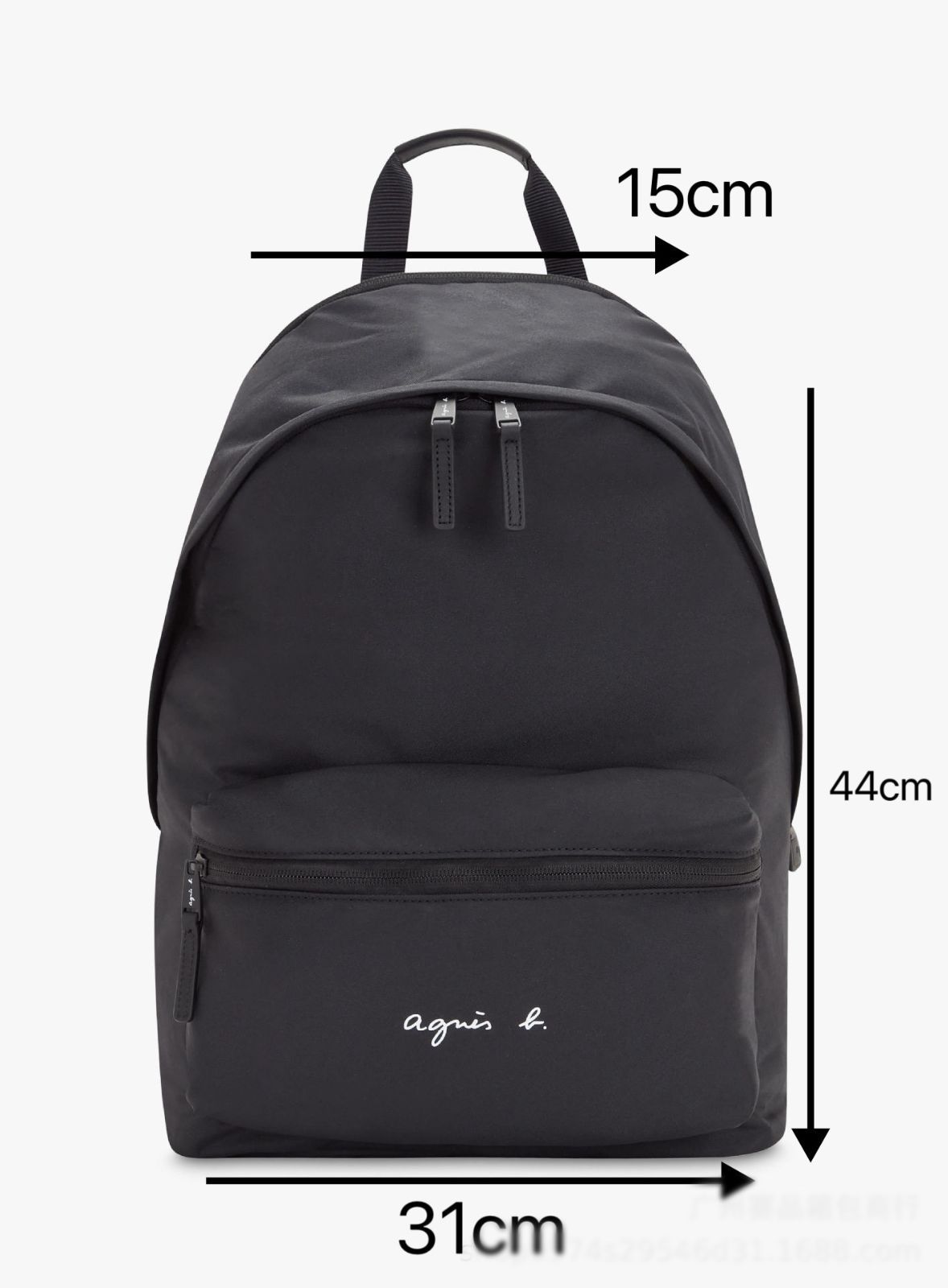 アニエスベー　黒リュック　バックパック　リュック　ブラック　美品 新品タグ付き アニエスベー リュック バッグ ブラック - メルカリ
